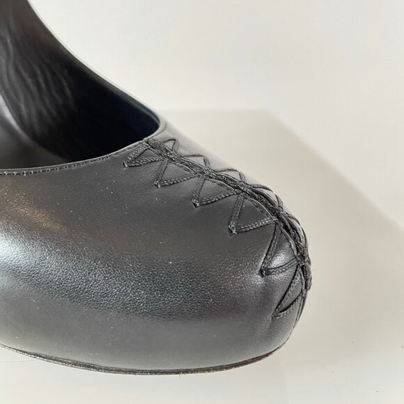 Collection Worthy!!! Fall 2010 Bottega Veneta Leather Corset Curved Wedges! - Picture 3 of 13